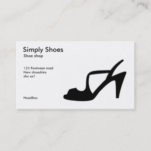 Shoe shoppar visitkort