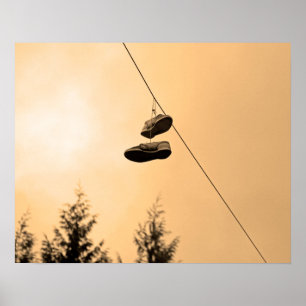 Shoe tossing poster