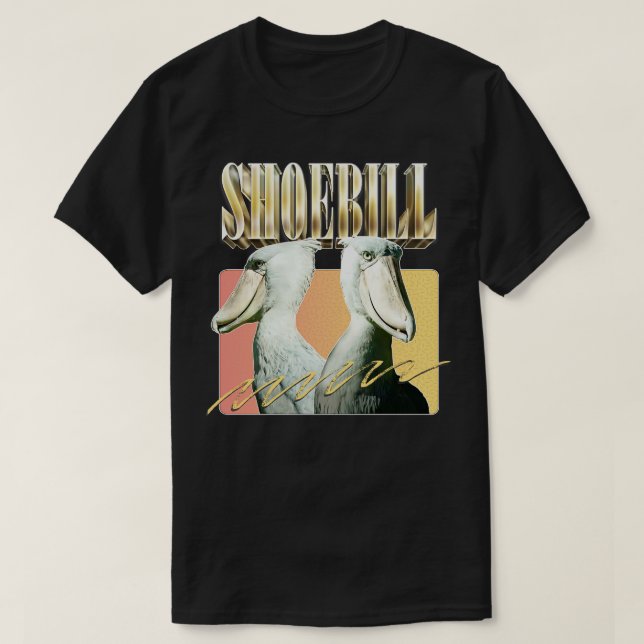 SHOEBILL 90-talets Stil-estetisk design T Shirt (Design framsida)