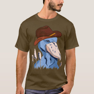 Shoebill Bird African Stork Bird Älskare Cowboy Ha T Shirt
