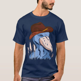 Shoebill Bird African Stork Bird Älskare Cowboy Ha T Shirt