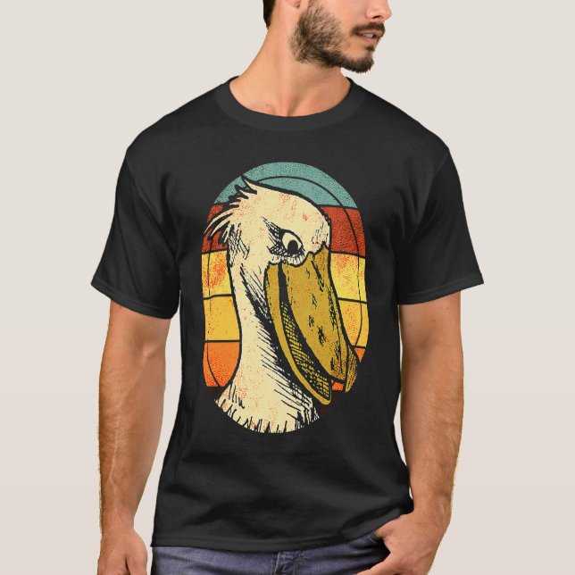 Shoebill Bird Animal Colorful  4 T Shirt (Framsida)
