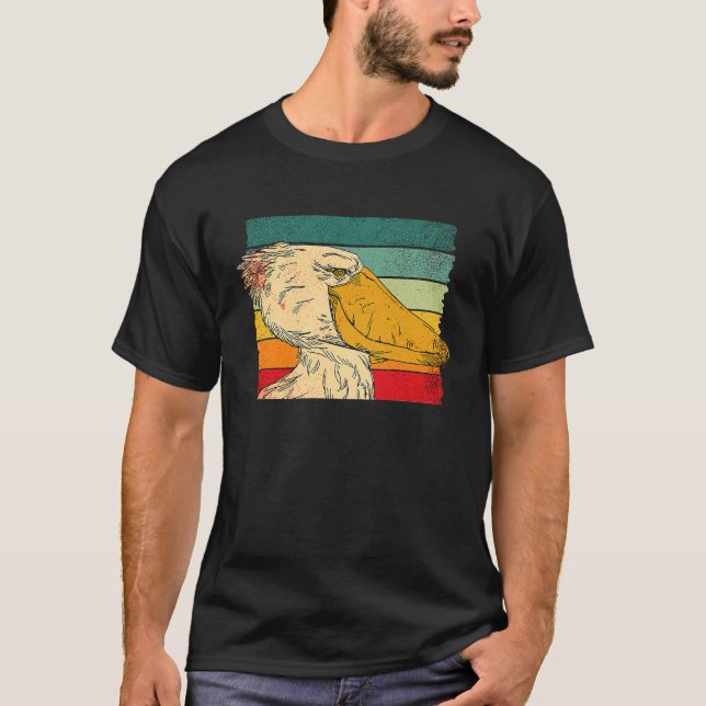 Shoebill Bird Animal Colorful  5 T Shirt (Framsida)