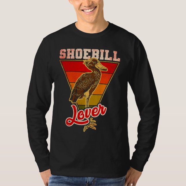 Shoebill Bird Animal T Shirt (Framsida)