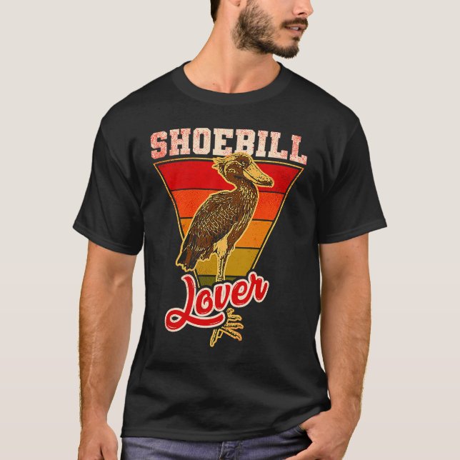 Shoebill Bird Animal T Shirt (Framsida)