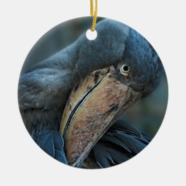 Shoebill Julgransprydnad Keramik (Framsidan)