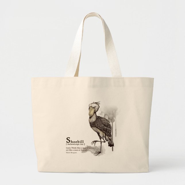 shoebill - mocha jumbo tygkasse (Framsidan)