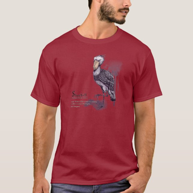 shoebill - plum t-shirt (Framsida)