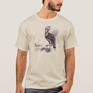 shoebill - plum tee