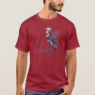 shoebill - plum tee