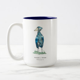 Shoebill Stork Two-Tone Coffee Mugg