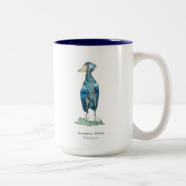Shoebill Stork Two-Tone Coffee Mugg (Höger)