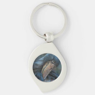 Shoebill Swirl Silverfärgad Nyckelring