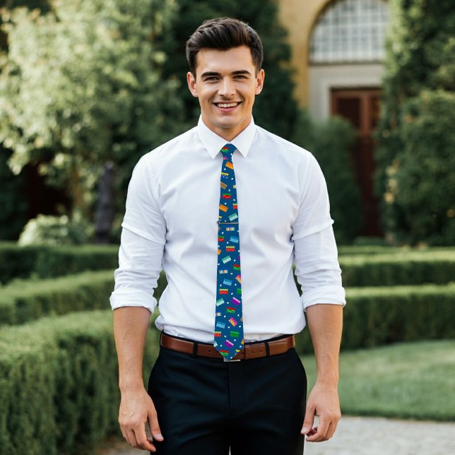 Shoebox Star Neck Tie - Blue Slips (Skapare uppladdad)