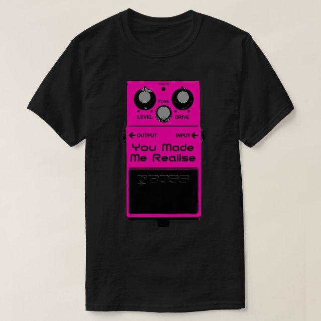 Shoegaze Guitar Effects Pedal T Shirt (Design framsida)