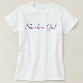 Shoelace Girl - Basic Lila T-Shirt