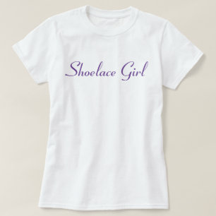 Shoelace Girl - Basic Lila T-Shirt