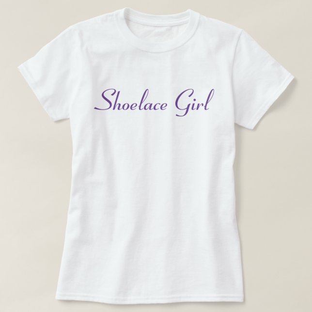 Shoelace Girl - Basic Lila T-Shirt (Design framsida)