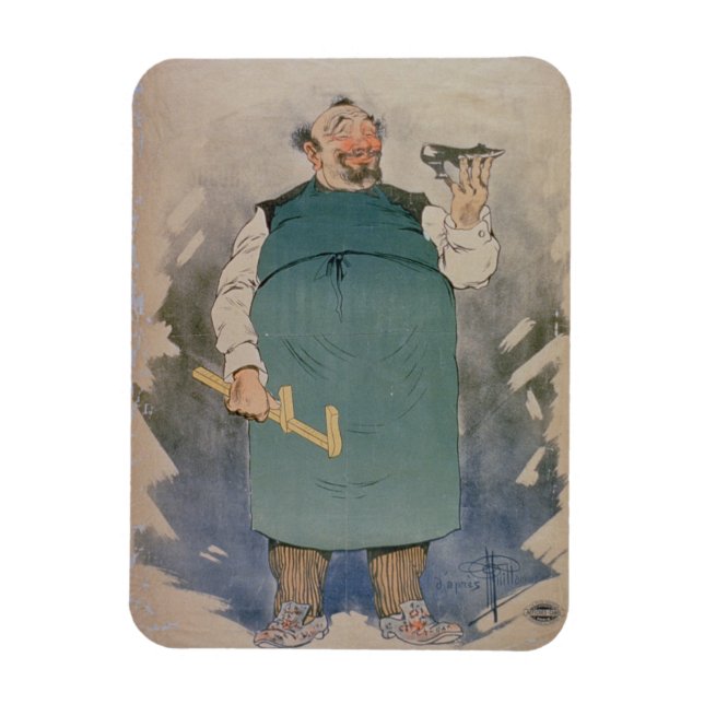 Shoemaker (färg litho) magnet (Vertikal)