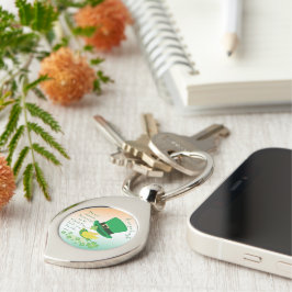 Shoemaker's Lucky Flight Swirl Silverfärgad Nyckelring