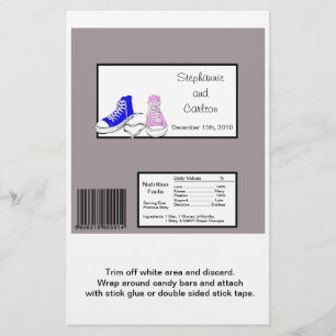 Shoes Blue/Rosa Hershey's Large Pub Wrapper Flygblad