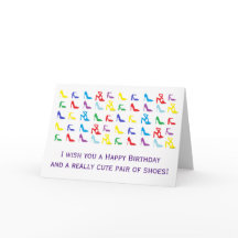 "Shoes"-födelsedagskort