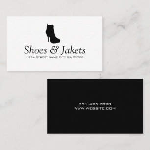 Shoes, Jackar, Reparera Shop-Affärskortet Visitkort