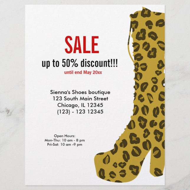 Shoes on Sale Reklamblad (Framsidan)