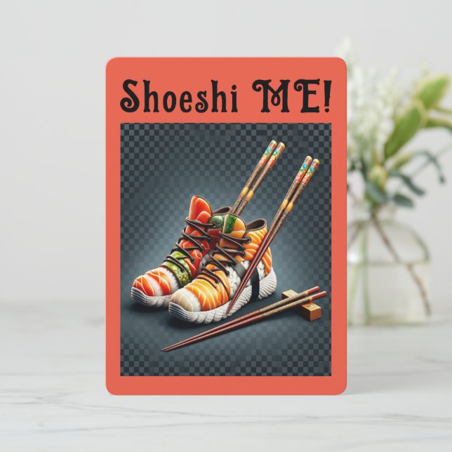 Shoeshi ME - Unik Sushi Sneaker Inbjudningar (Stående Fram)