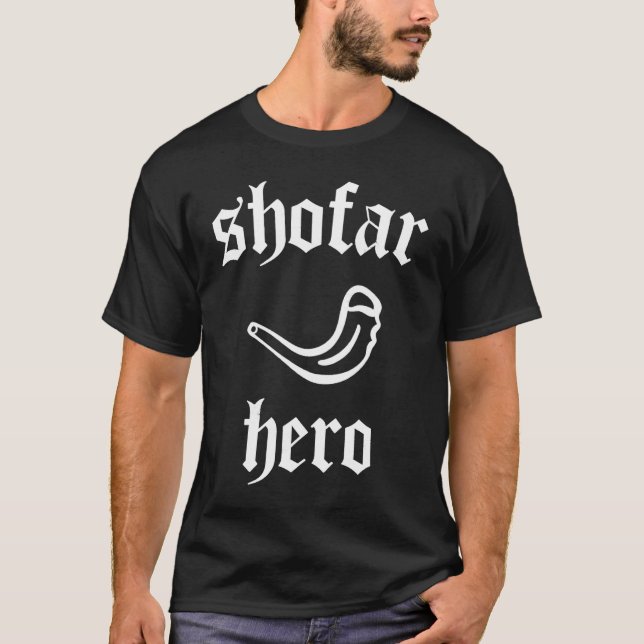 Shofar Hero Rosh Hashanah Jewish New Year Beats Yo T Shirt (Framsida)