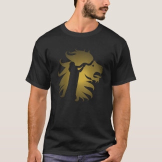 Shofar på Judahs Lejon i Guld T Shirt