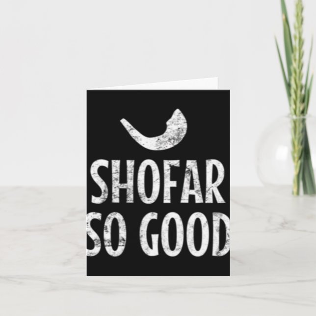 Shofar Så Bra Rosh Hashanah Judiskt Nyår 2019  Kort (Framsida)