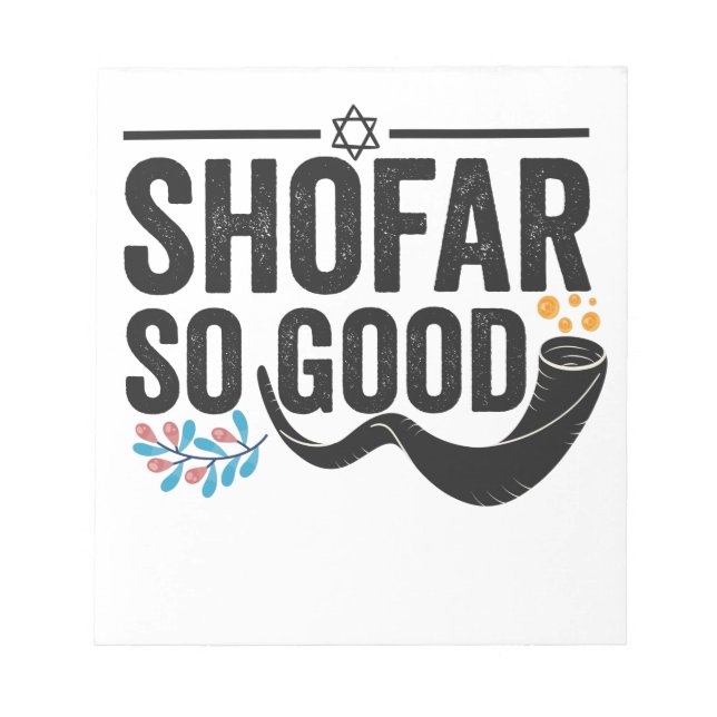 Shofar So bra Funny Jewish Hanukkah Helgdag Gift Anteckningsblock (Framsida)