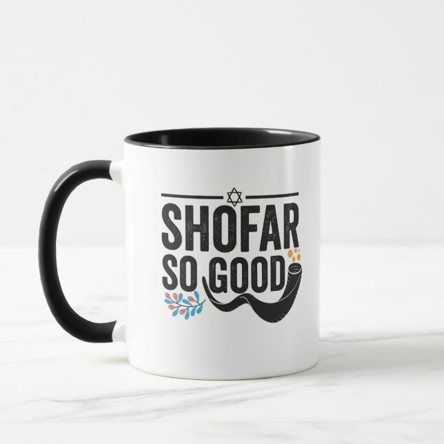 Shofar So bra Funny Jewish Hanukkah Helgdag Gift Mugg (Vänster)