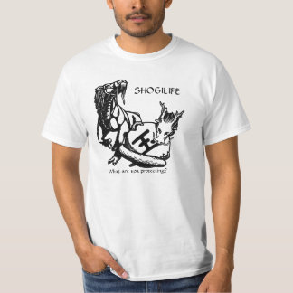 Shogi liv - vad skyddar du? t-shirt