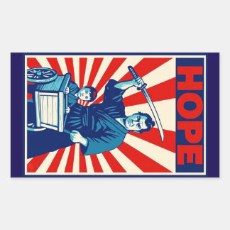 Shogun Hopp Rektangulärt Klistermärke