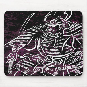 ShogunSamurai - vitcalligraphyen fodrar Mousepad Musmatta