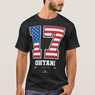 Shohei Ohtani US Flagga Number Pullover T Shirt