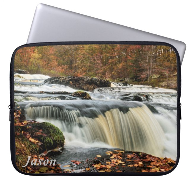 Shohola Falls på hösten Laptop Fodral (Framsidan)