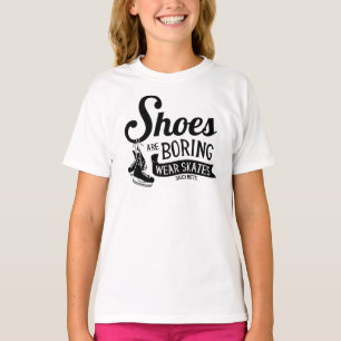 Shoms Boring Bära Hockey Skates Girls T Shirt
