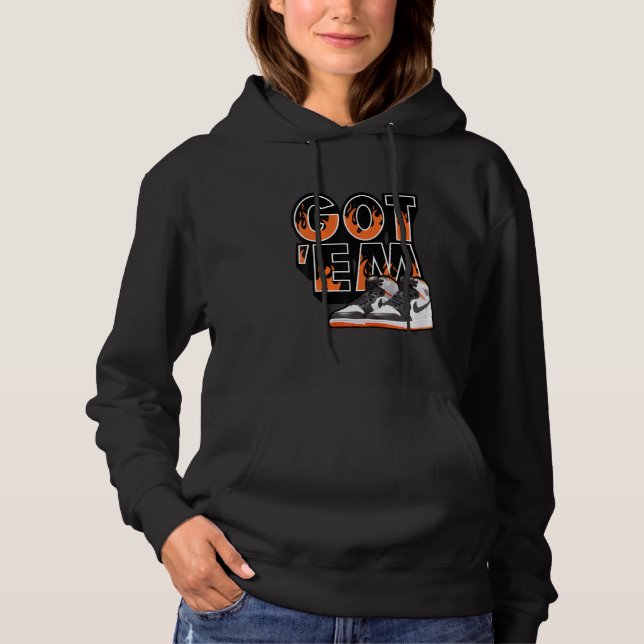 Shoms Har Em Sneaker Match 1 High Og Electro Orang T Shirt (Framsida)