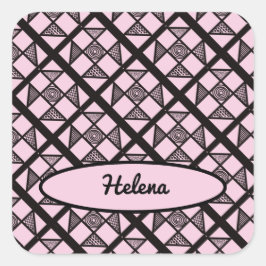 Shoo Fly Patchwork Quilt Fyrkantigt Klistermärke