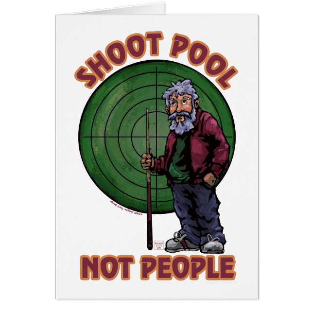 Shoot bassäng Not People Hälsningskort (Framsidan)