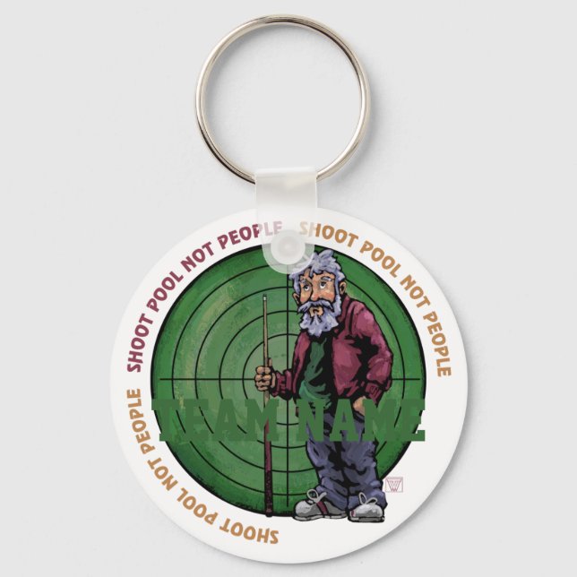 Shoot Bassäng Not People Nyckelring (Framsida)