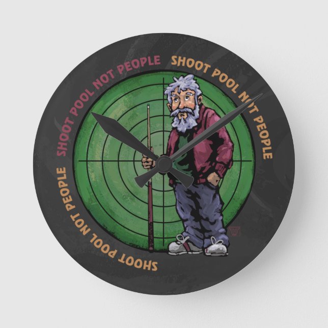 Shoot Bassäng Not People Rund Klocka (Framsida)