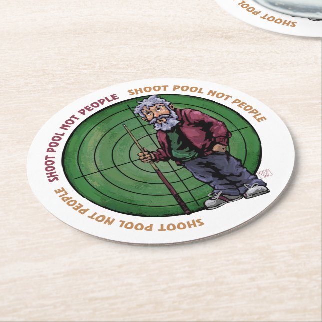 Shoot bassäng Not People Underlägg Papper Rund (Vinklad)