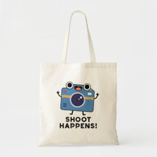 Shoot Happens Funny Camera Pun Tygkasse