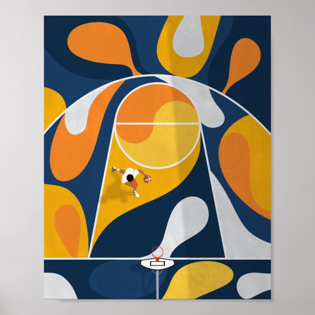 Shoot Ringar | Basketbollsdomstolen ovan Poster (Framsidan)