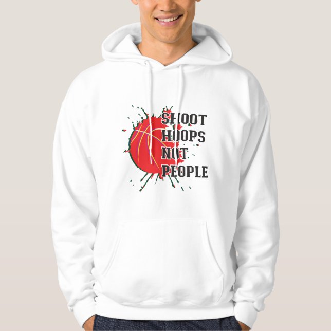 Shoot Ringar Not People Hoodie (Framsida)