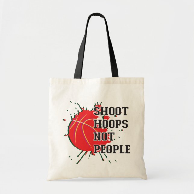Shoot Ringar Not People Tygkasse (Framsidan)